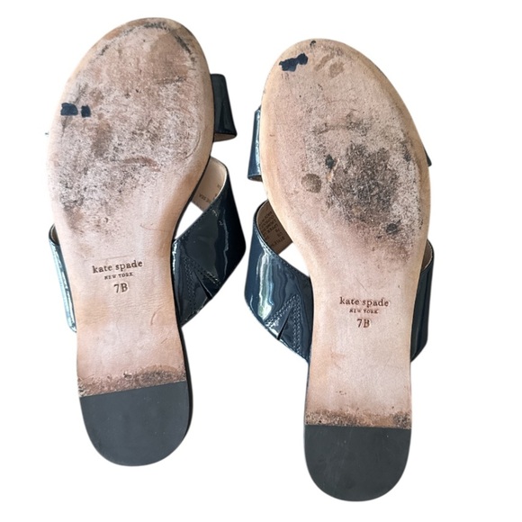 Kate Spade Under The Sea Blazer Blue Silver Starfish Slide Sandals Size 7 - Picture 11 of 11